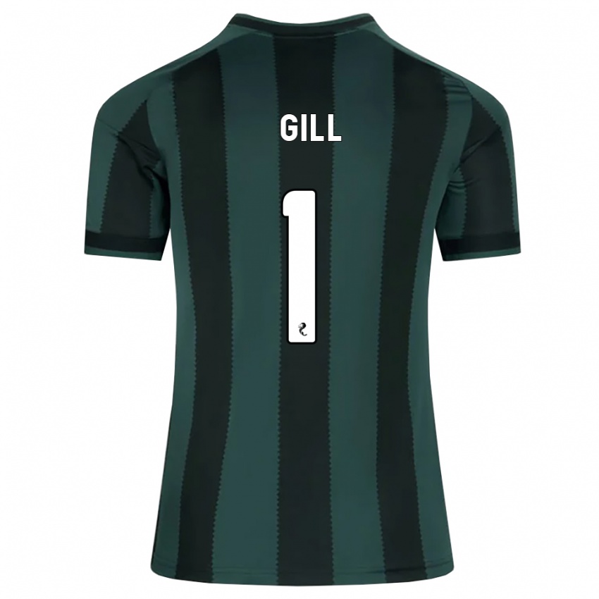 נשים Marcus Gill #1 אפור דהוי שחור הרחק ג'רזי 2026/27 חולצה קצרה