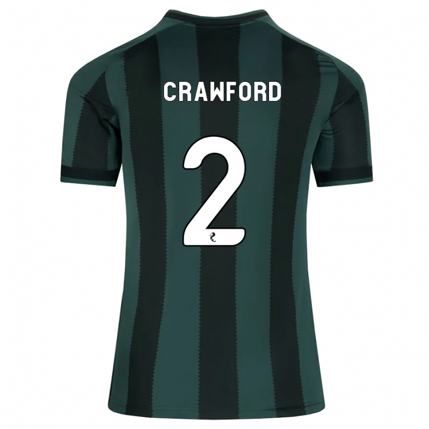 נשים Cole Crawford #2 אפור דהוי שחור הרחק ג'רזי 2026/27 חולצה קצרה