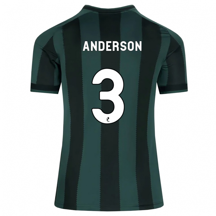 נשים Matthew Anderson #3 אפור דהוי שחור הרחק ג'רזי 2026/27 חולצה קצרה