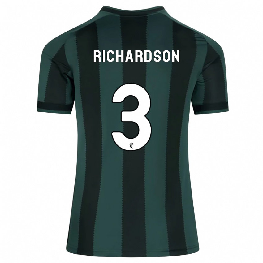 נשים Amy Richardson #3 אפור דהוי שחור הרחק ג'רזי 2026/27 חולצה קצרה