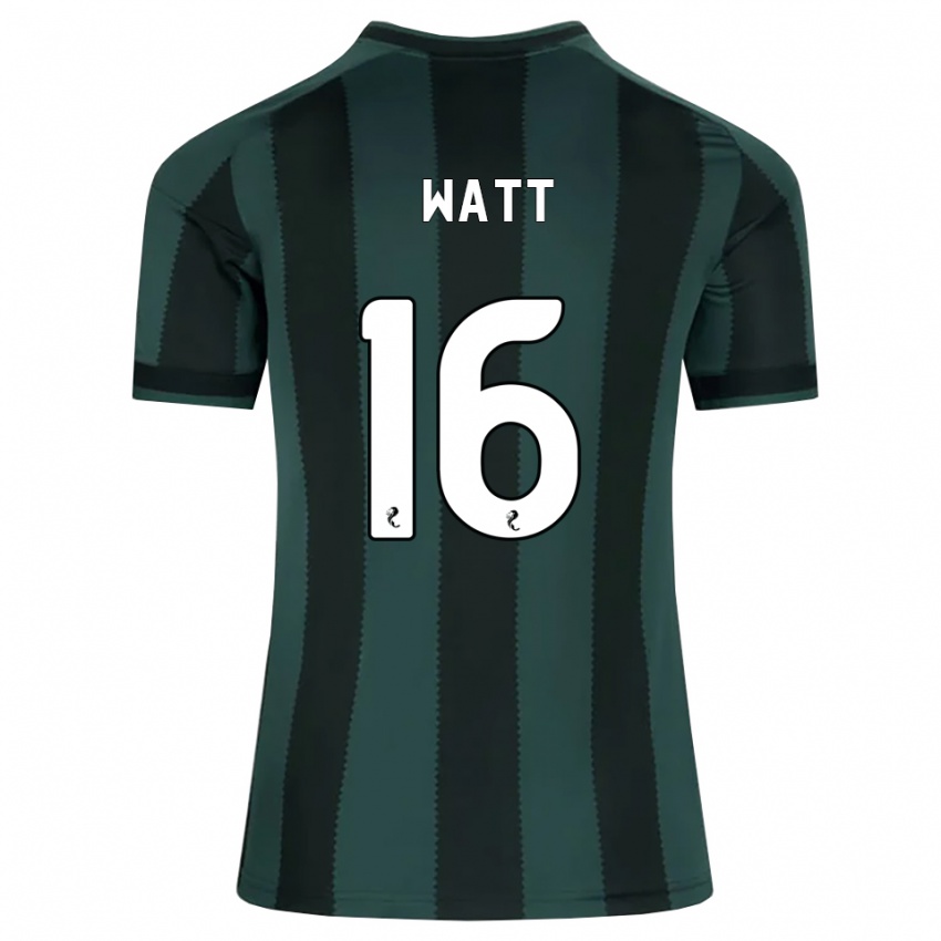 נשים Lennon Watt #16 אפור דהוי שחור הרחק ג'רזי 2026/27 חולצה קצרה