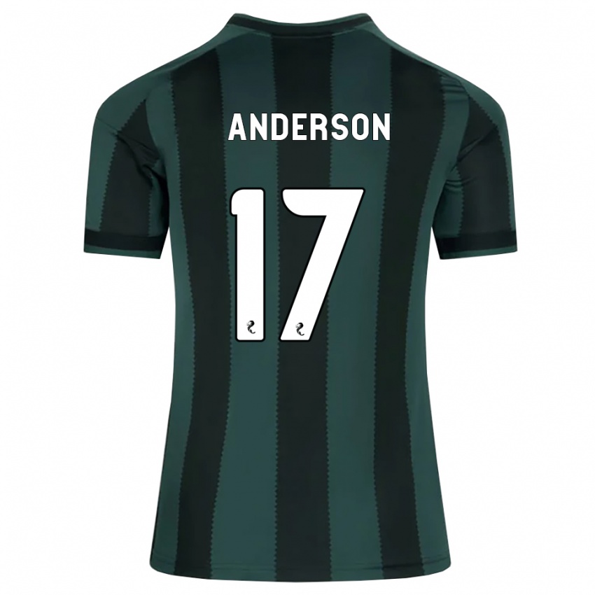 נשים Cayden Anderson #17 אפור דהוי שחור הרחק ג'רזי 2026/27 חולצה קצרה