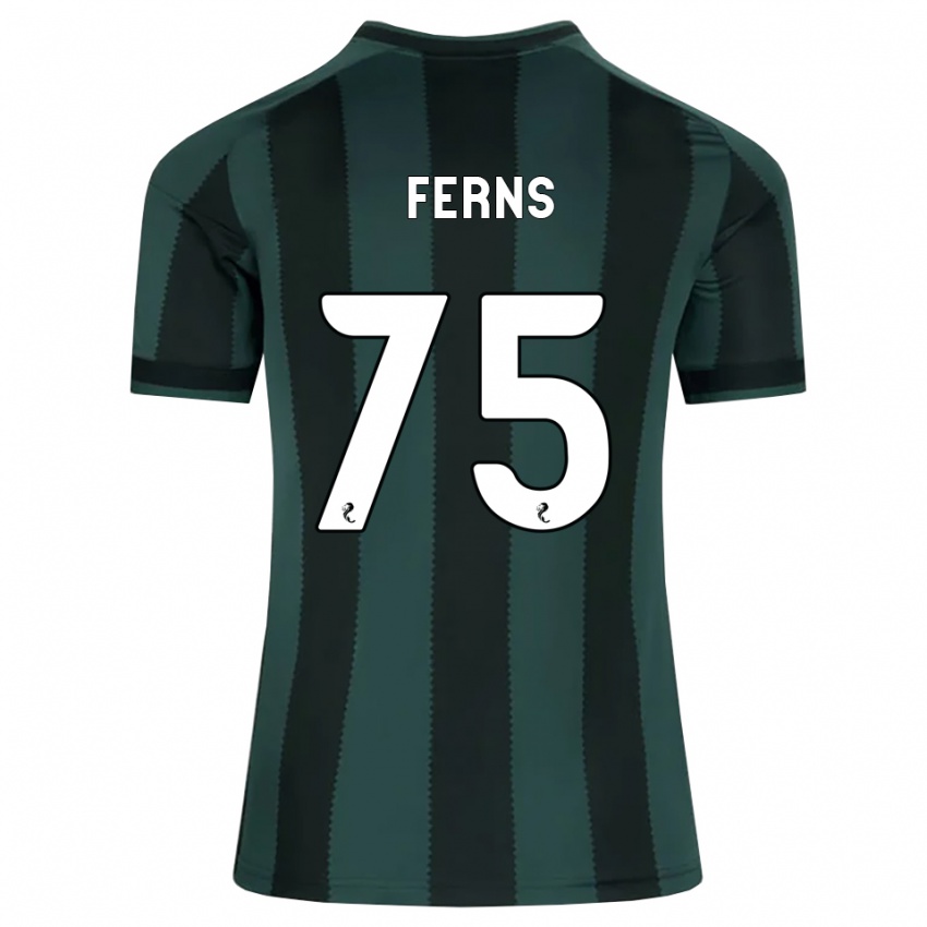 נשים Ronan Ferns #75 אפור דהוי שחור הרחק ג'רזי 2026/27 חולצה קצרה