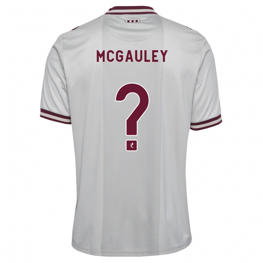 נשים Carson Mcgauley #0 לבן בורגונדי הרחק ג'רזי 2026/27 חולצה קצרה