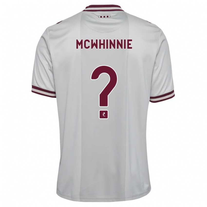 נשים Zac Mcwhinnie #0 לבן בורגונדי הרחק ג'רזי 2026/27 חולצה קצרה