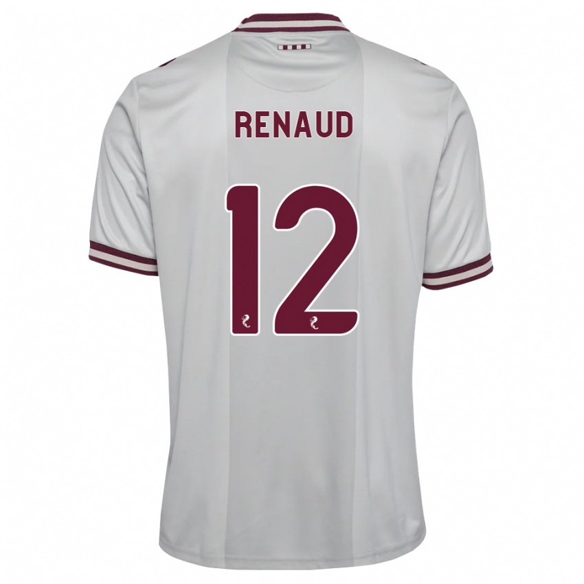 נשים Tom Renaud #12 לבן בורגונדי הרחק ג'רזי 2026/27 חולצה קצרה