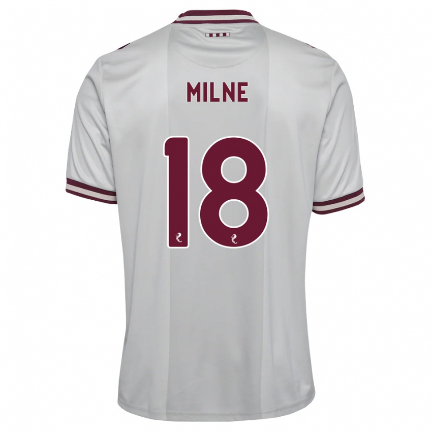 נשים Harry Milne #18 לבן בורגונדי הרחק ג'רזי 2026/27 חולצה קצרה