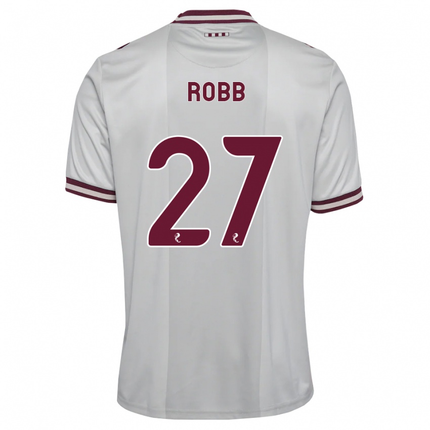 נשים Callen Robb #27 לבן בורגונדי הרחק ג'רזי 2026/27 חולצה קצרה