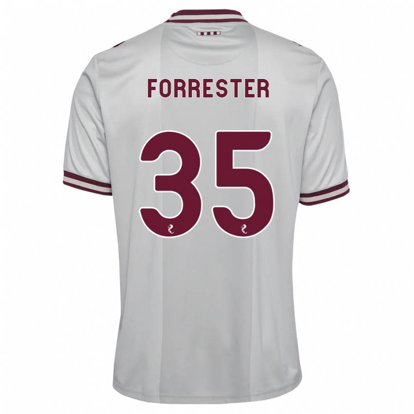 נשים Adam Forrester #35 לבן בורגונדי הרחק ג'רזי 2026/27 חולצה קצרה