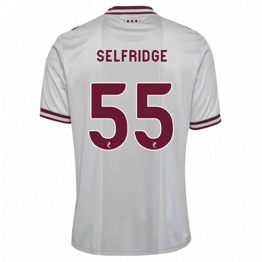 נשים Louis Selfridge #55 לבן בורגונדי הרחק ג'רזי 2026/27 חולצה קצרה