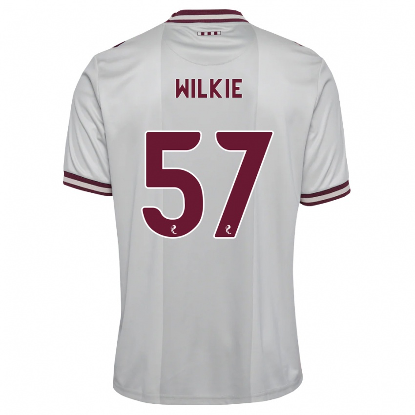 נשים Coupar Wilkie #57 לבן בורגונדי הרחק ג'רזי 2026/27 חולצה קצרה