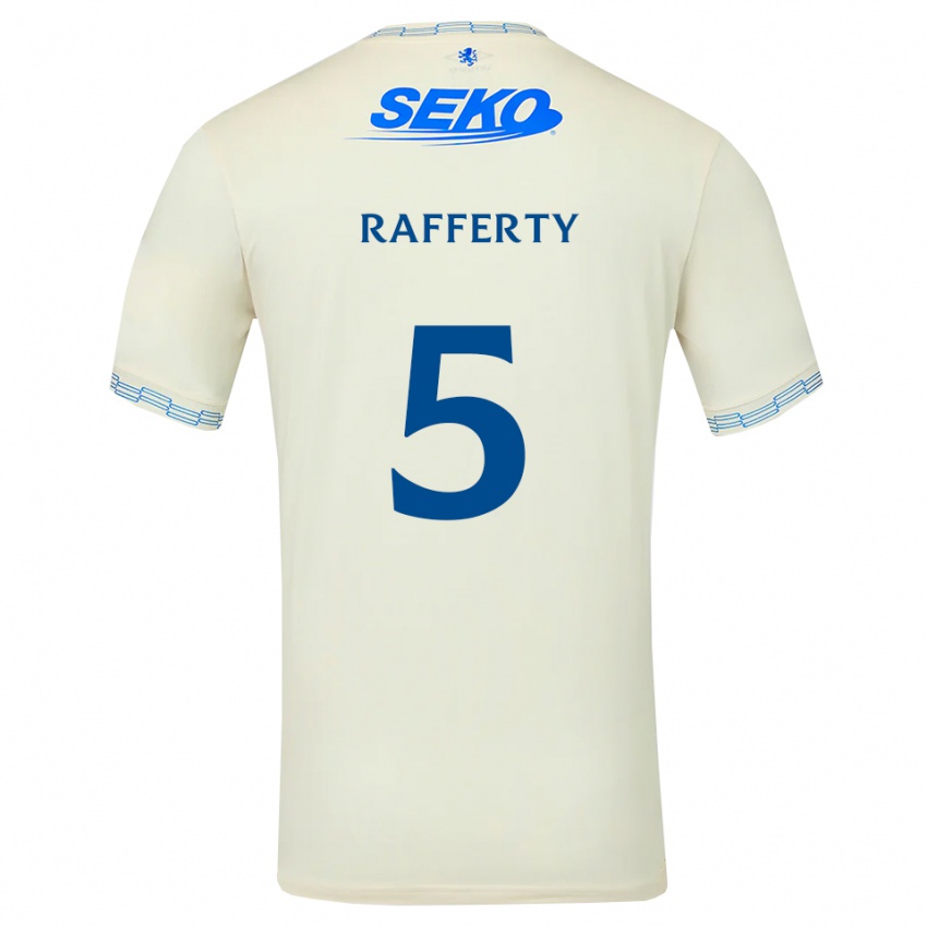 נשים Laura Rafferty #5 כחול שמיים עמוק לבן הרחק ג'רזי 2026/27 חולצה קצרה