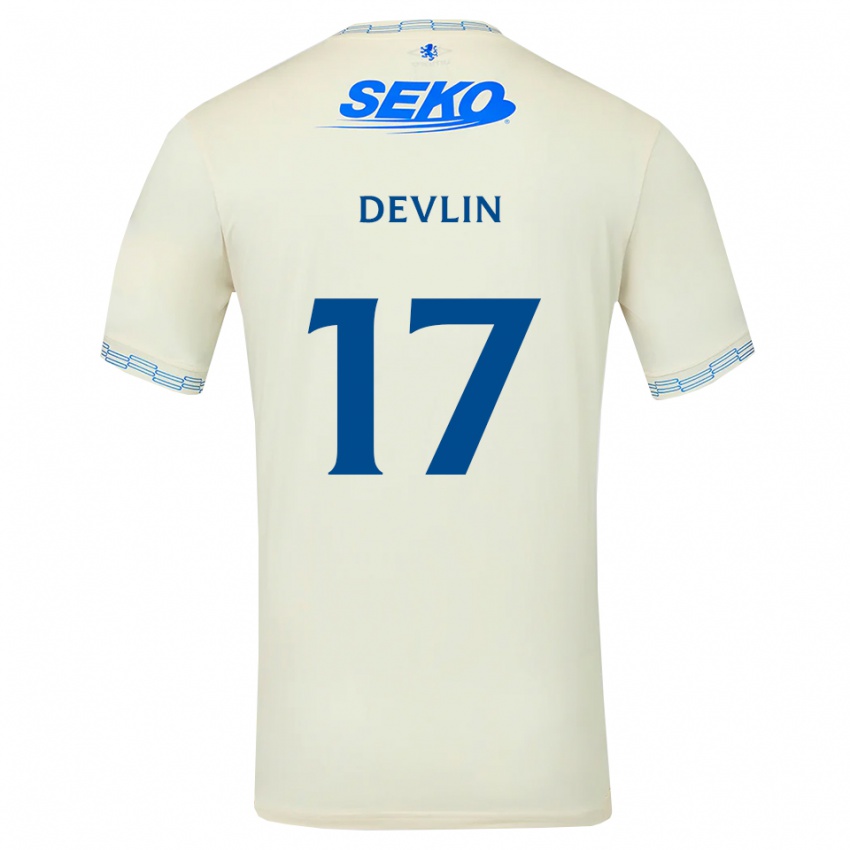 נשים Cammy Devlin #17 כחול שמיים עמוק לבן הרחק ג'רזי 2026/27 חולצה קצרה