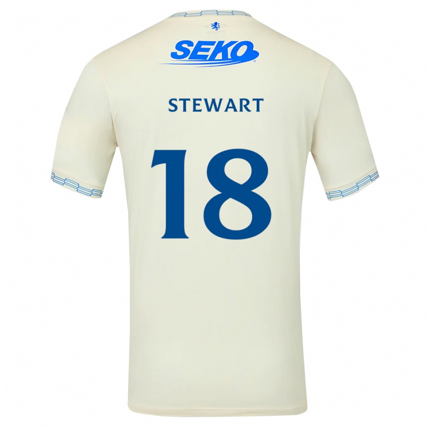 נשים Lewis Stewart #18 כחול שמיים עמוק לבן הרחק ג'רזי 2026/27 חולצה קצרה