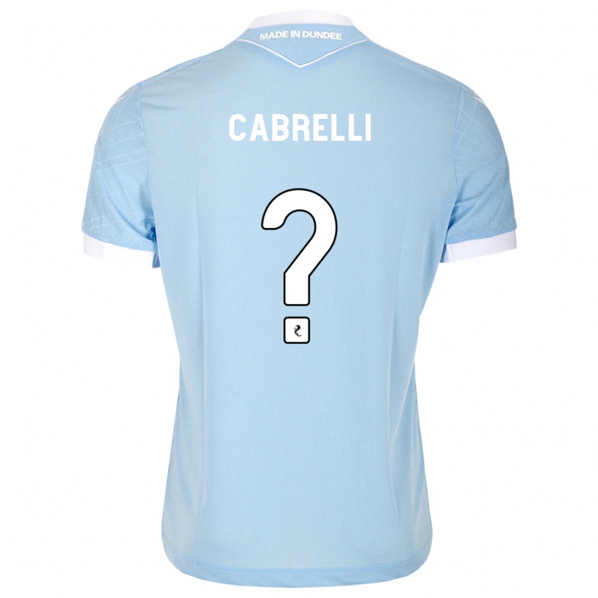 נשים David Cabrelli #0 כחול שמיים בהיר לבן הרחק ג'רזי 2026/27 חולצה קצרה