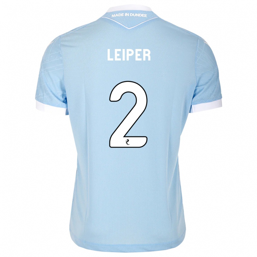 נשים Ashton Leiper #2 כחול שמיים בהיר לבן הרחק ג'רזי 2026/27 חולצה קצרה