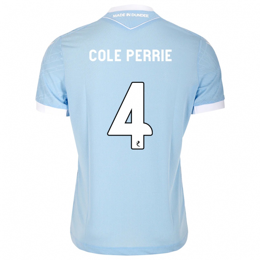 נשים Cole Perrie #4 כחול שמיים בהיר לבן הרחק ג'רזי 2026/27 חולצה קצרה