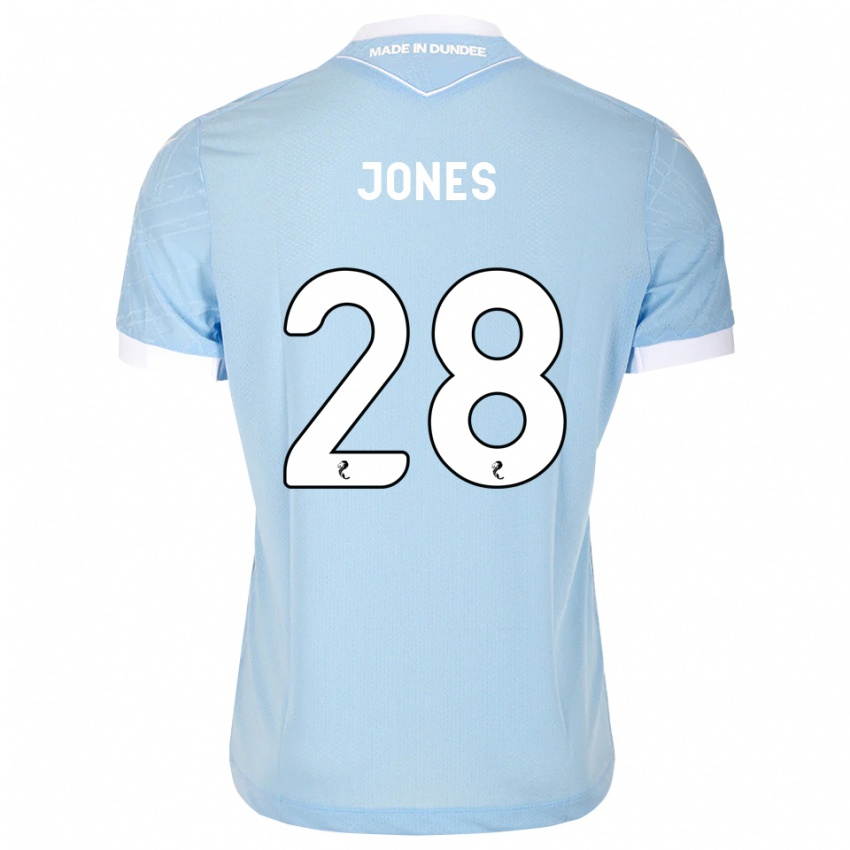נשים Callum Jones #28 כחול שמיים בהיר לבן הרחק ג'רזי 2026/27 חולצה קצרה