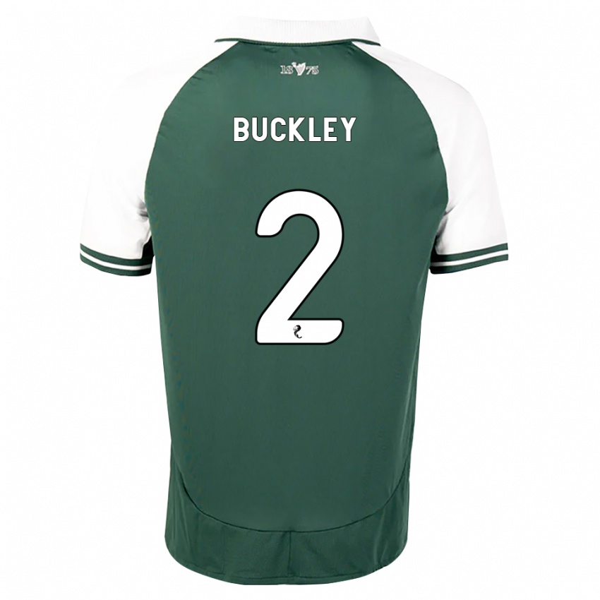 ילדים Adam Buckley #2 ירוק ים לבן ג'רזי ביתית 2026/27 חולצה קצרה