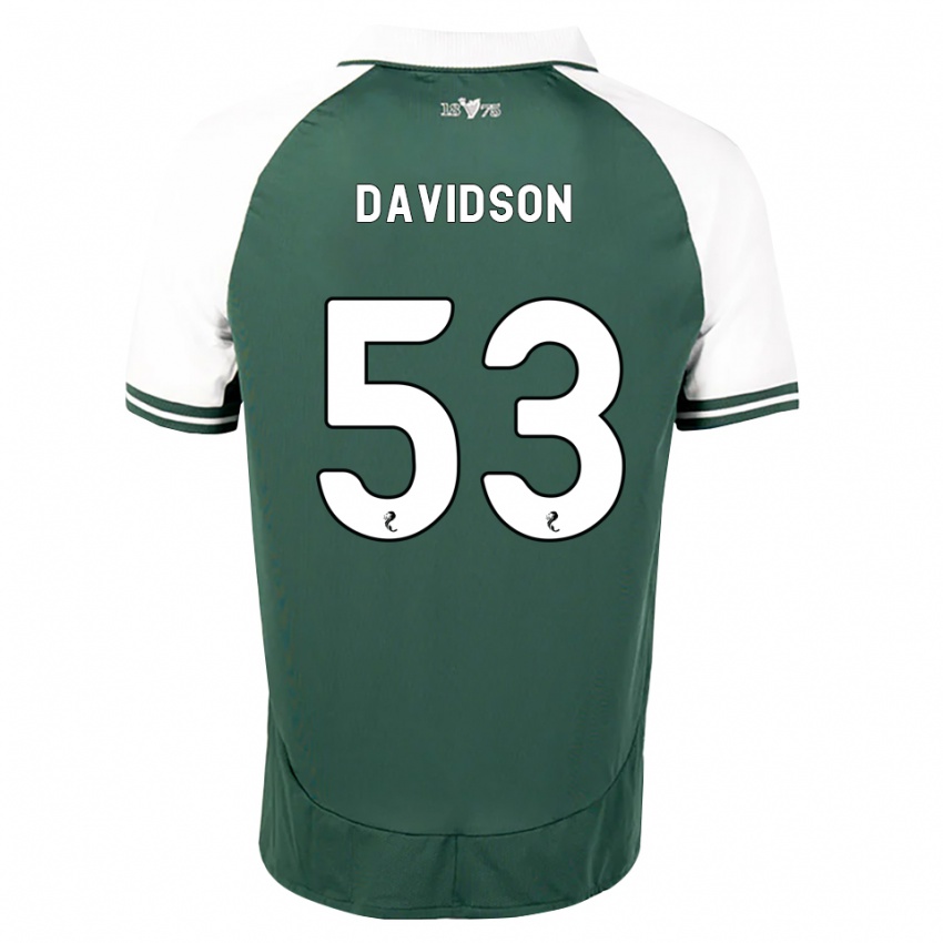 ילדים Luke Davidson #53 ירוק ים לבן ג'רזי ביתית 2026/27 חולצה קצרה