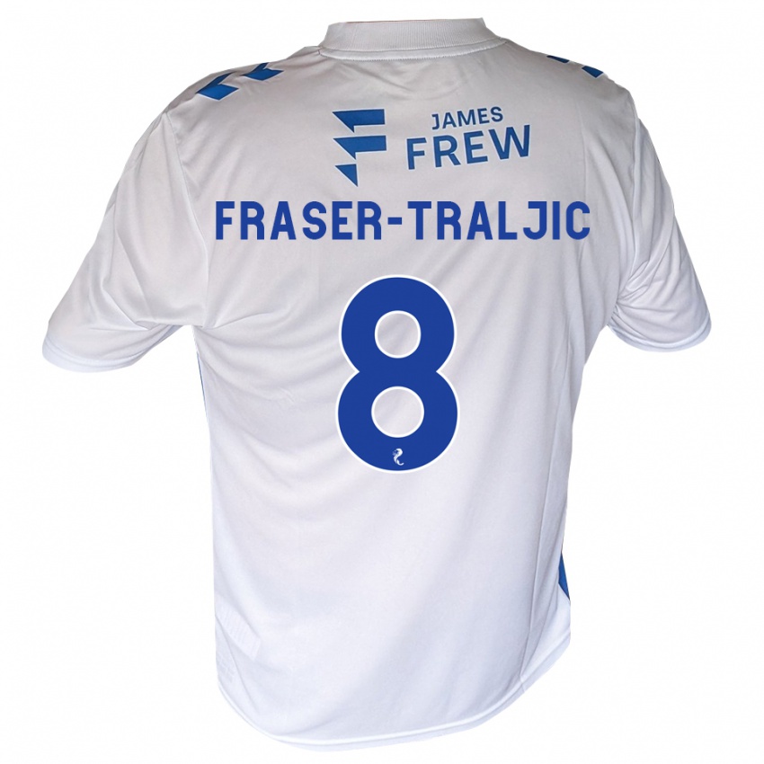 ילדים Kali Fraser-Traljic #8 כחול מלכותי לבן ג'רזי ביתית 2026/27 חולצה קצרה