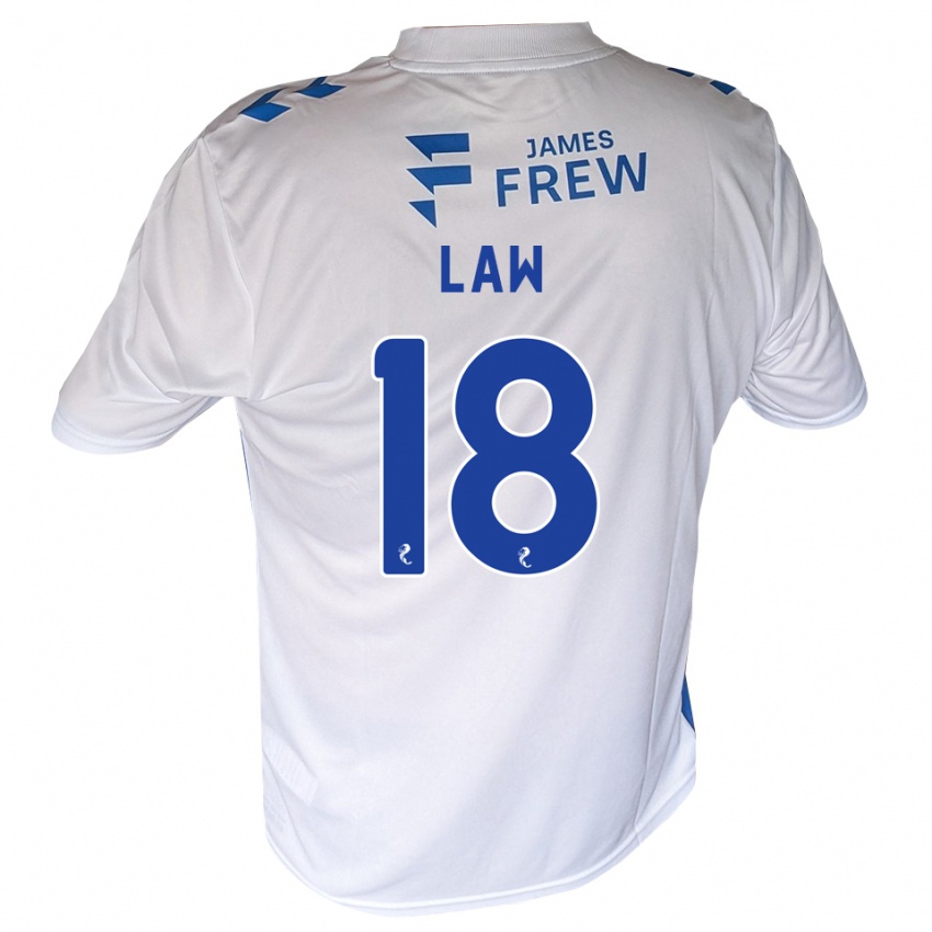 ילדים Adam Law #18 כחול מלכותי לבן ג'רזי ביתית 2026/27 חולצה קצרה