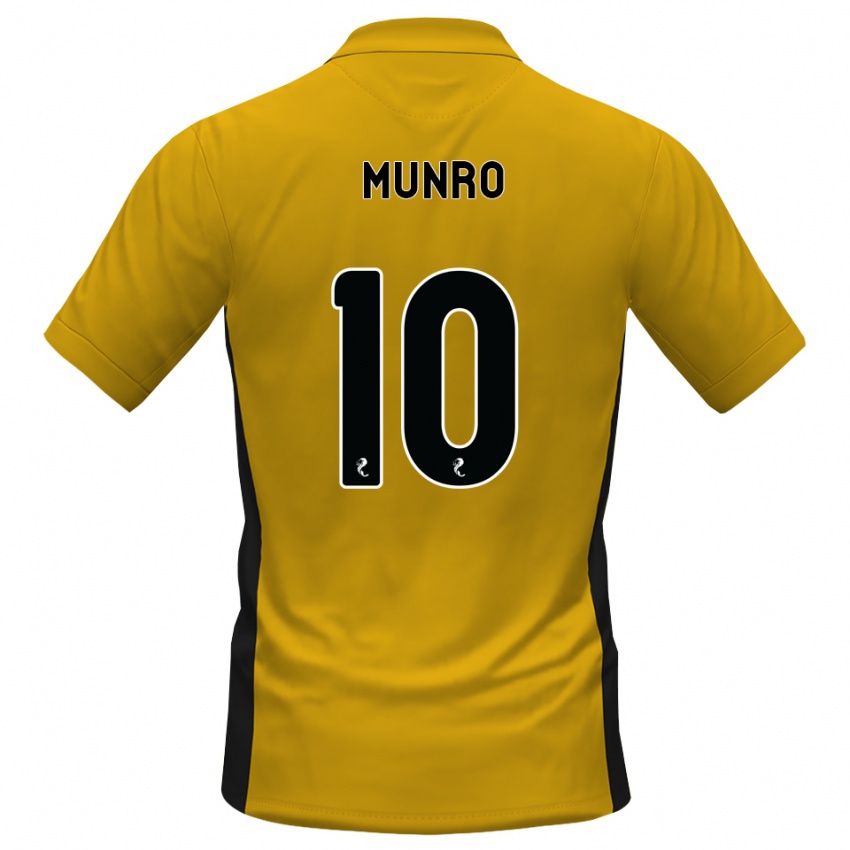 ילדים Vhairi Munro #10 כתום שחור ג'רזי ביתית 2026/27 חולצה קצרה