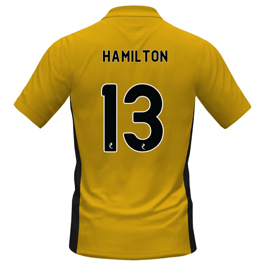 ילדים Jack Hamilton #13 כתום שחור ג'רזי ביתית 2026/27 חולצה קצרה
