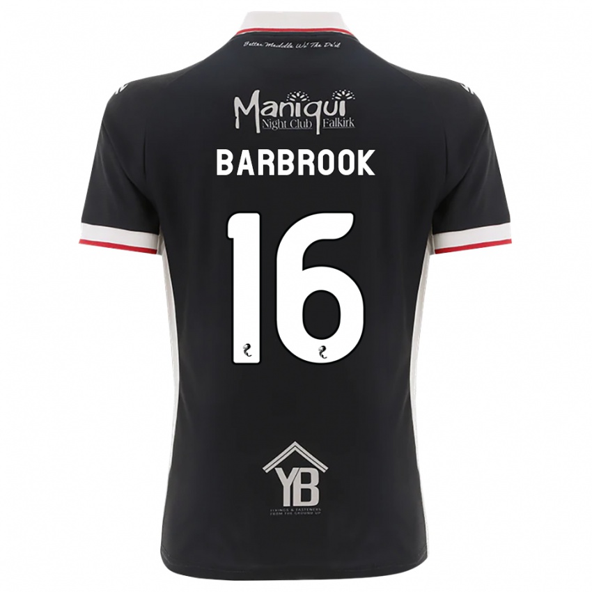 ילדים Finley Barbrook #16 שחור לבן אדום ג'רזי ביתית 2026/27 חולצה קצרה