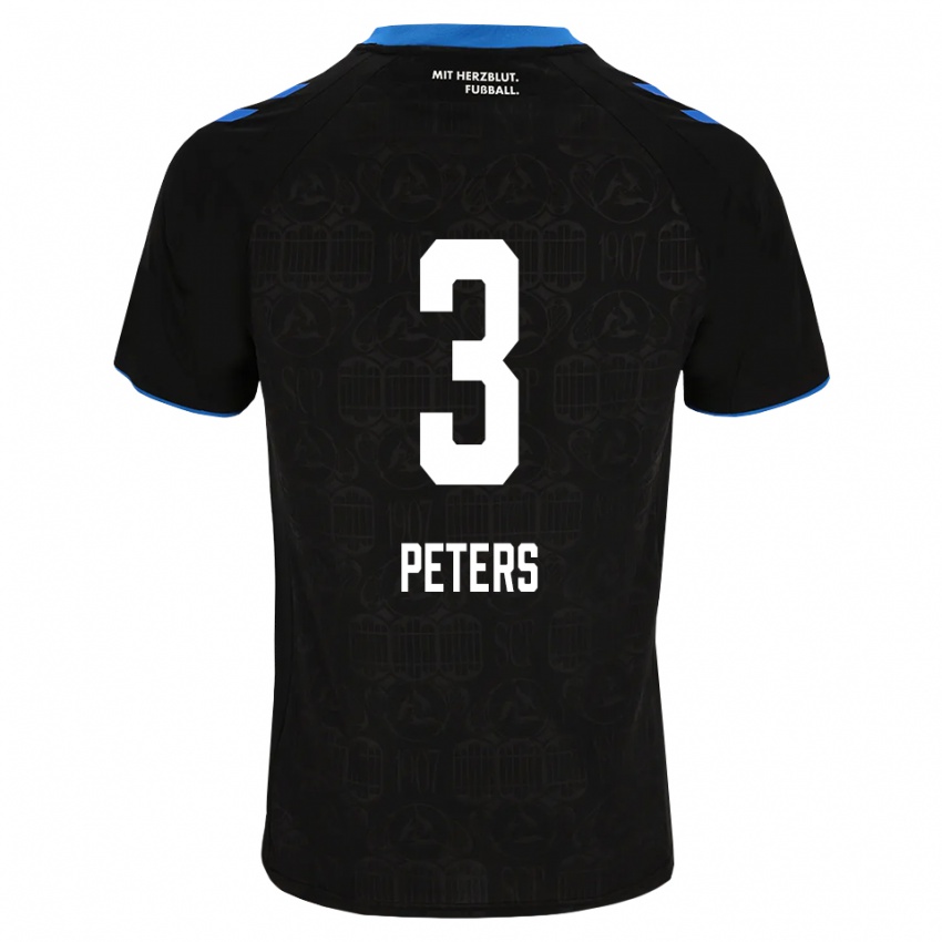ילדים Jan Peters #3 שחור לבן אדום ג'רזי ביתית 2026/27 חולצה קצרה