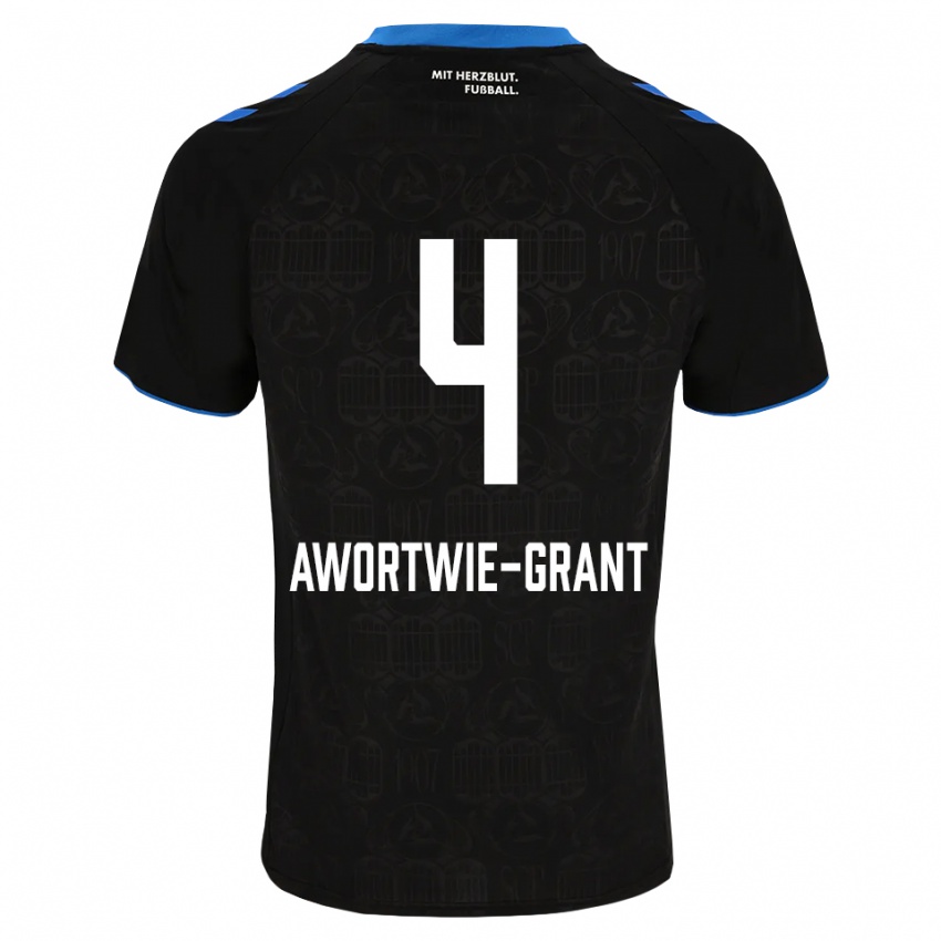 ילדים Nyamekye Awortwie-Grant #4 שחור לבן אדום ג'רזי ביתית 2026/27 חולצה קצרה