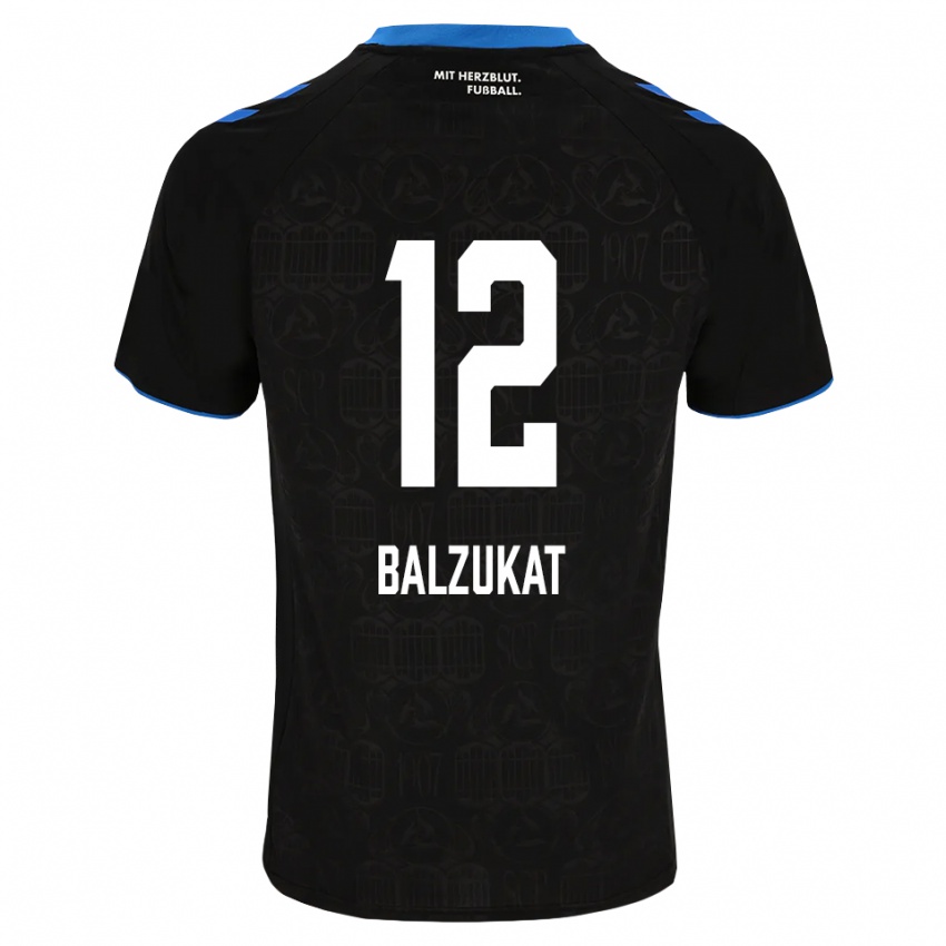 ילדים Jens Balzukat #12 שחור לבן אדום ג'רזי ביתית 2026/27 חולצה קצרה
