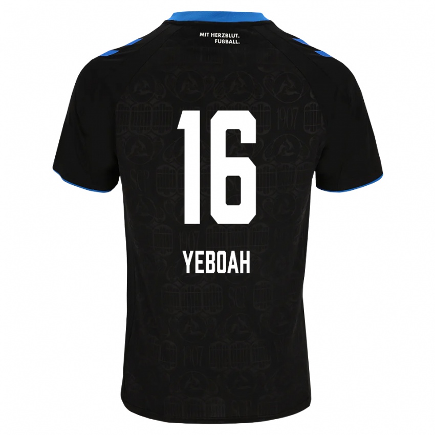 ילדים Isaaq Yeboah #16 שחור לבן אדום ג'רזי ביתית 2026/27 חולצה קצרה