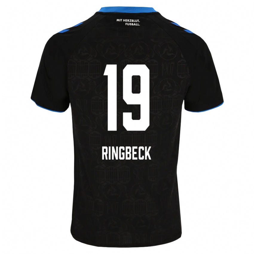 ילדים Noah Ringbeck #19 שחור לבן אדום ג'רזי ביתית 2026/27 חולצה קצרה