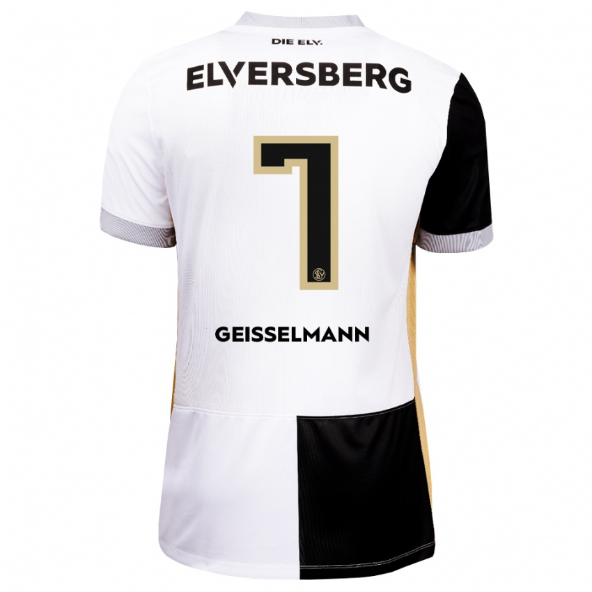 ילדים Emil Geißelmann #7 שחור לבן חום ג'רזי ביתית 2026/27 חולצה קצרה