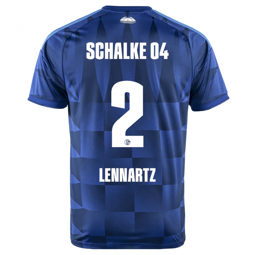ילדים Max Lennartz #2 כחול כהה צהוב לבן ג'רזי ביתית 2026/27 חולצה קצרה
