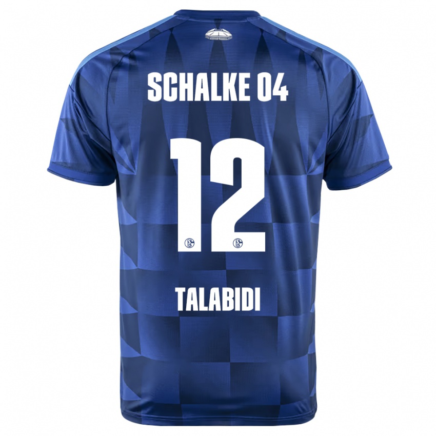 ילדים Malik Talabidi #12 כחול כהה צהוב לבן ג'רזי ביתית 2026/27 חולצה קצרה