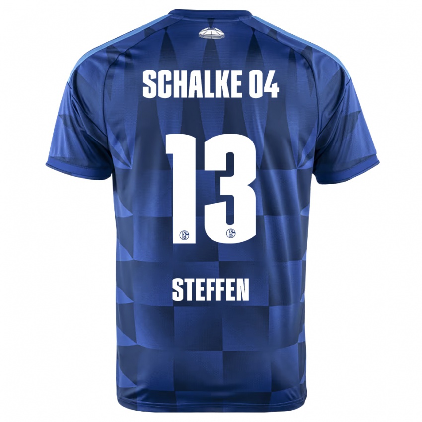 ילדים Kjell Steffen #13 כחול כהה צהוב לבן ג'רזי ביתית 2026/27 חולצה קצרה