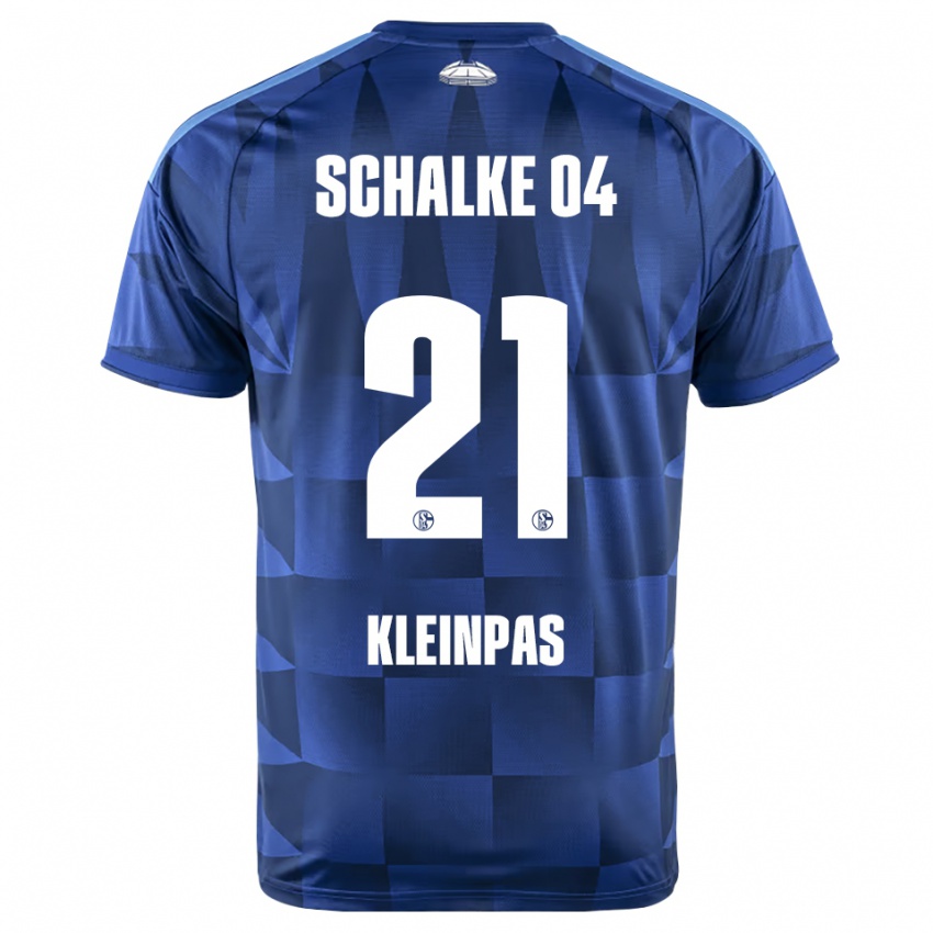 ילדים Sophie Kleinpas #21 כחול כהה צהוב לבן ג'רזי ביתית 2026/27 חולצה קצרה