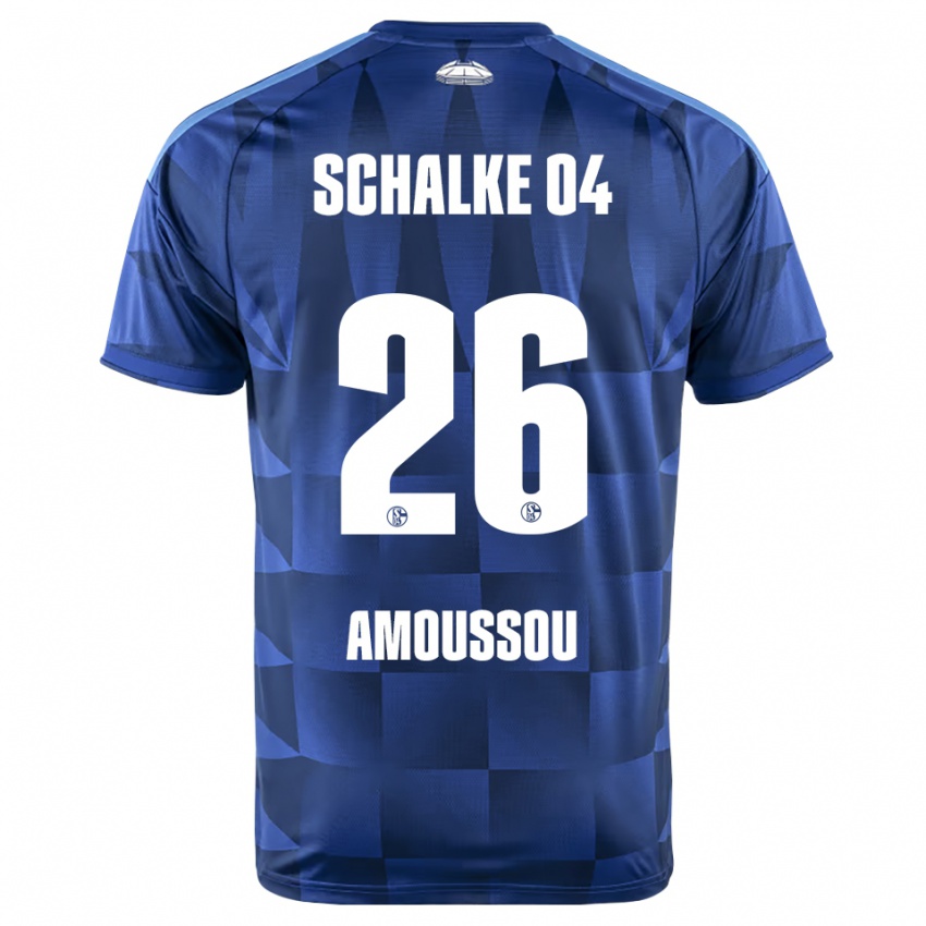 ילדים Zaid Amoussou #26 כחול כהה צהוב לבן ג'רזי ביתית 2026/27 חולצה קצרה