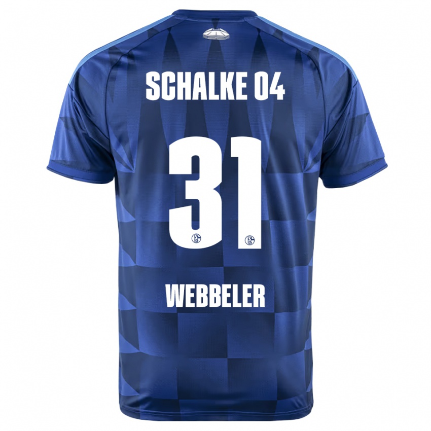 ילדים Vada Webbeler #31 כחול כהה צהוב לבן ג'רזי ביתית 2026/27 חולצה קצרה