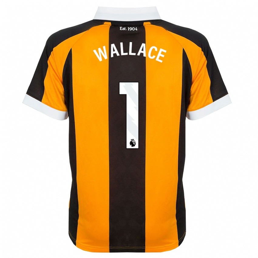 ילדים Abbi Wallace #1 כתום שחור לבן ג'רזי ביתית 2026/27 חולצה קצרה