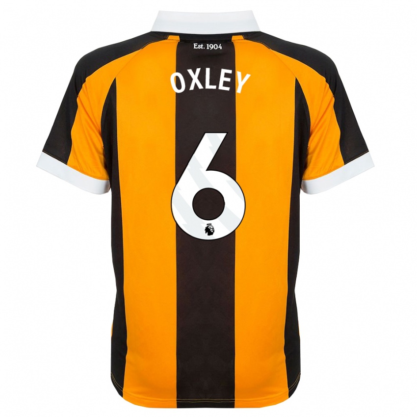ילדים Tilly Oxley #6 כתום שחור לבן ג'רזי ביתית 2026/27 חולצה קצרה