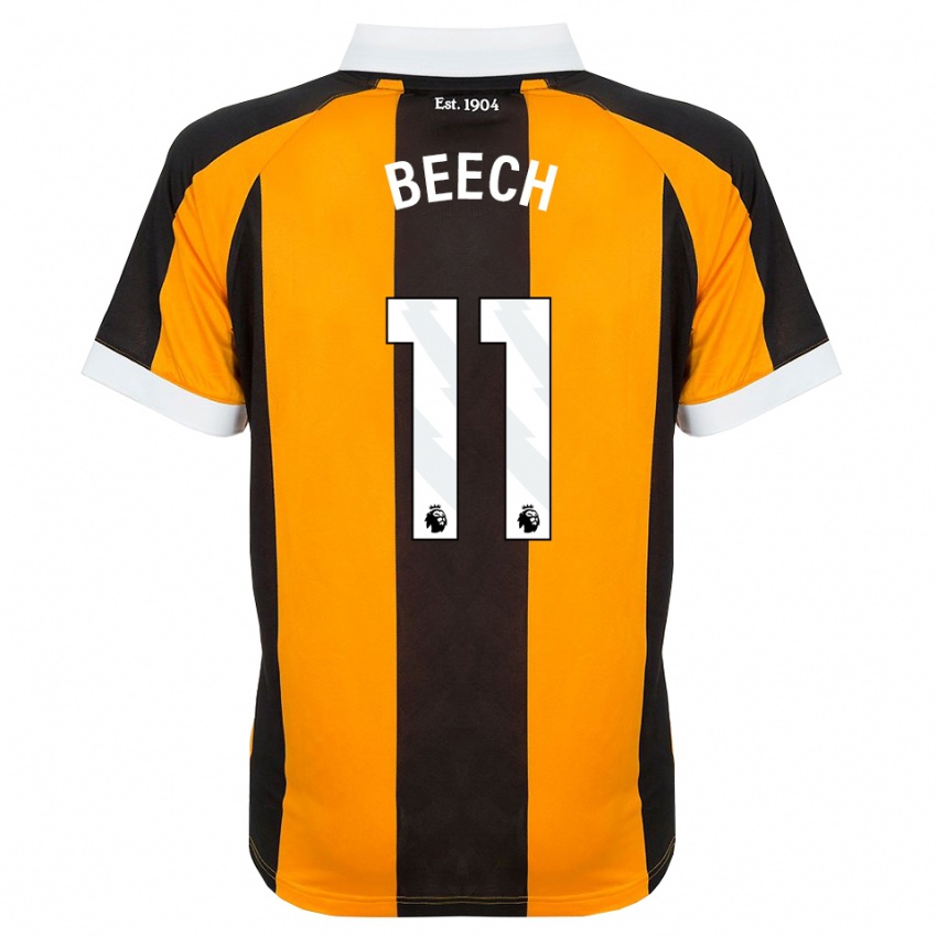 ילדים Rebecca Beech #11 כתום שחור לבן ג'רזי ביתית 2026/27 חולצה קצרה