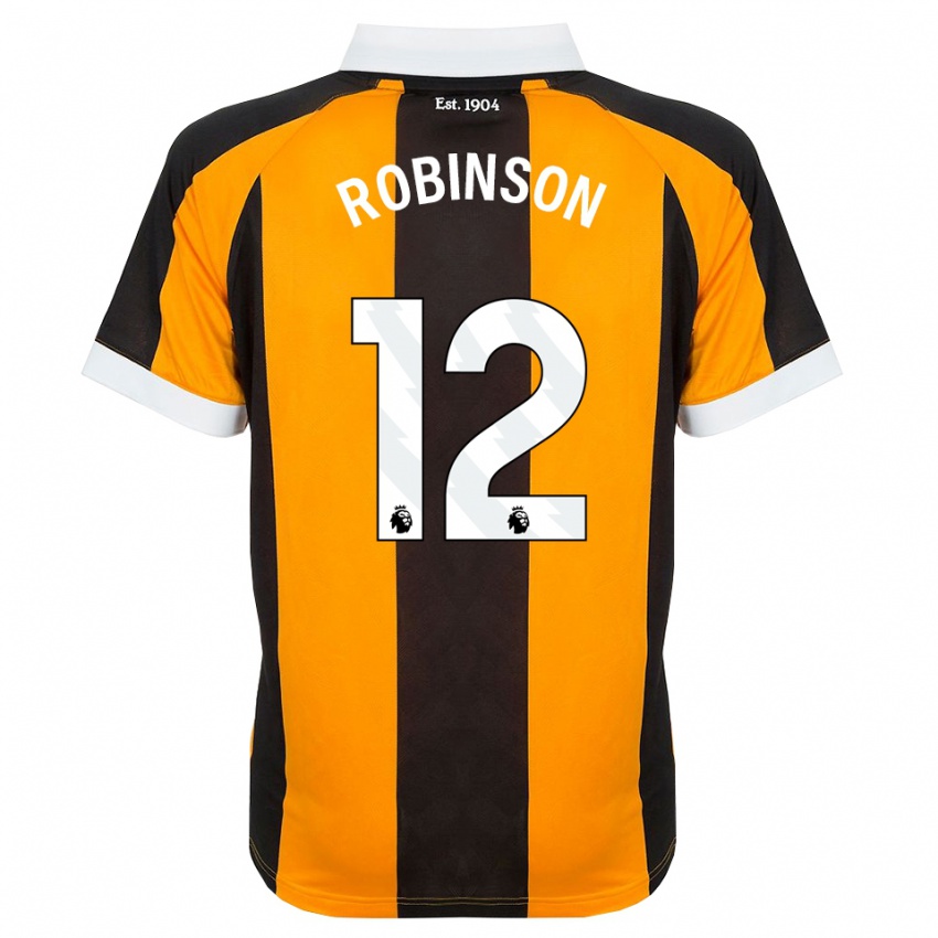 ילדים Ben Robinson #12 כתום שחור לבן ג'רזי ביתית 2026/27 חולצה קצרה