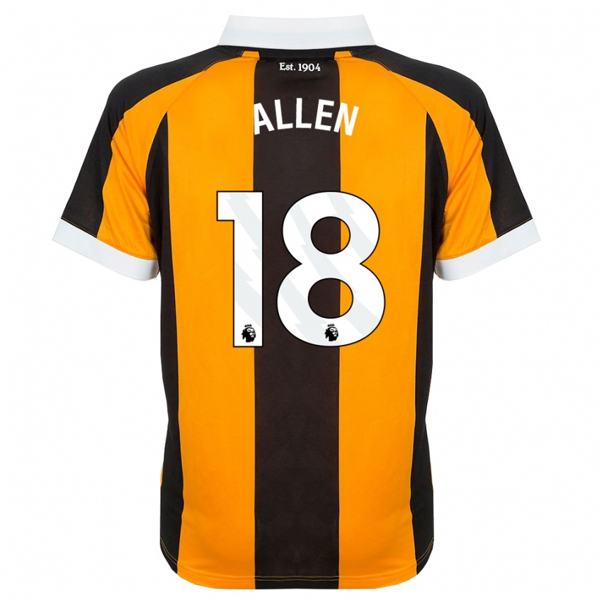 ילדים Aaliyah Allen #18 כתום שחור לבן ג'רזי ביתית 2026/27 חולצה קצרה