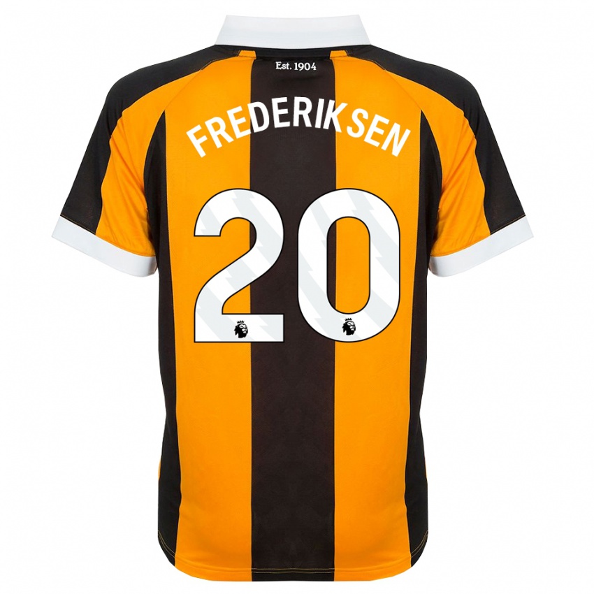 ילדים Abbey Frederiksen #20 כתום שחור לבן ג'רזי ביתית 2026/27 חולצה קצרה