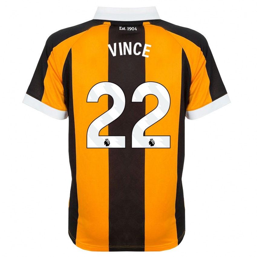 ילדים Anna Vince #22 כתום שחור לבן ג'רזי ביתית 2026/27 חולצה קצרה