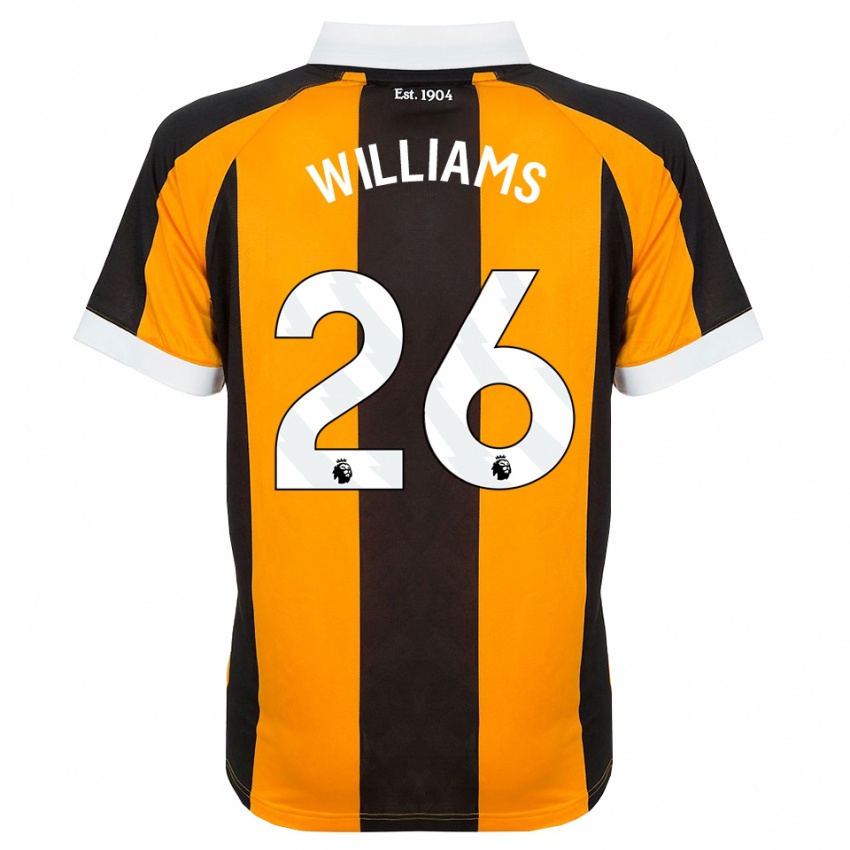 ילדים Annabel Williams #26 כתום שחור לבן ג'רזי ביתית 2026/27 חולצה קצרה