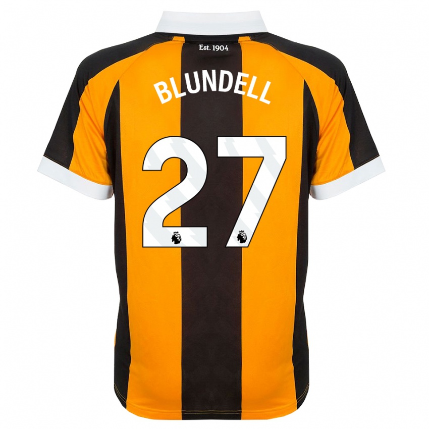 ילדים Maddie Blundell #27 כתום שחור לבן ג'רזי ביתית 2026/27 חולצה קצרה